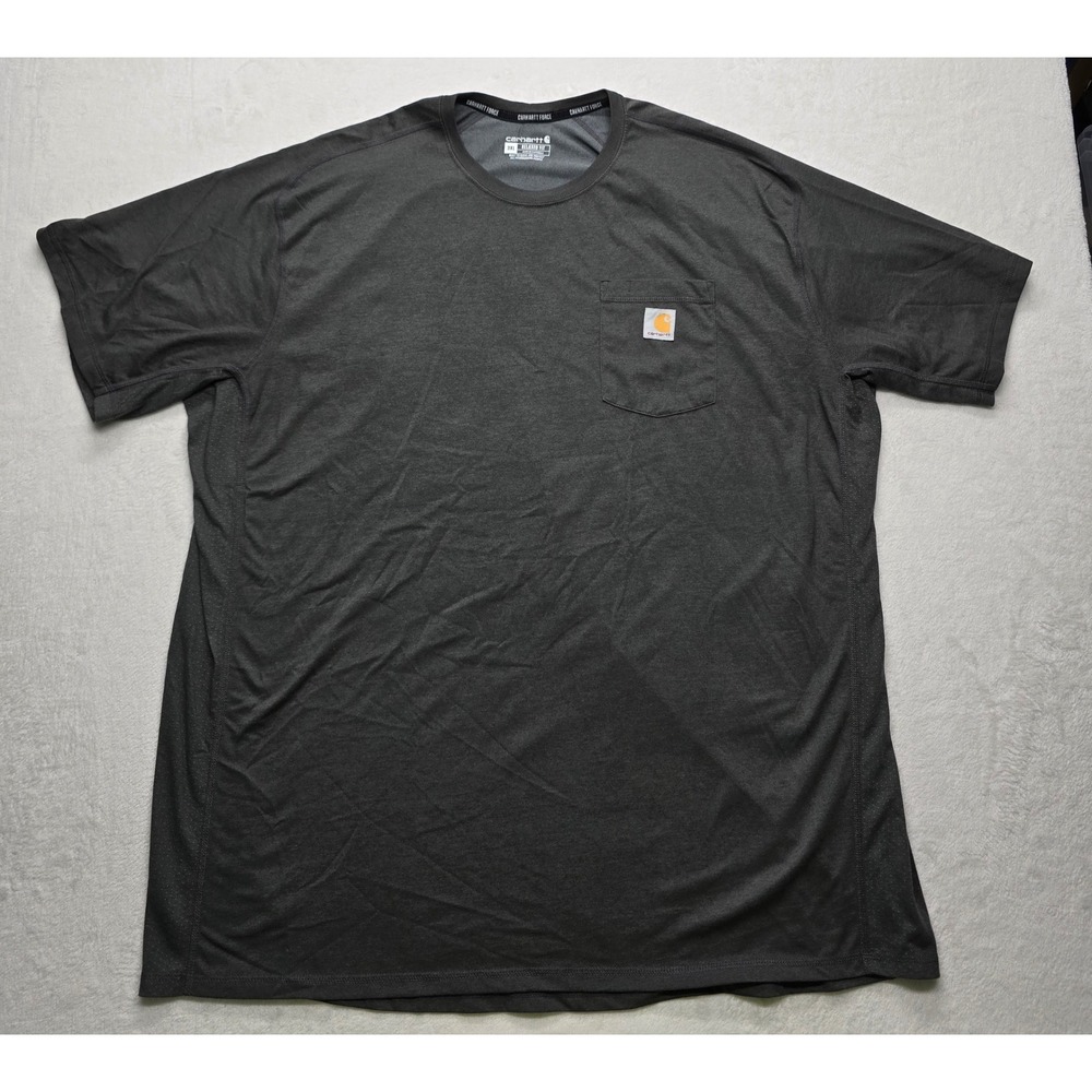 Carhartt Force Relaxed Fit Pocket T-Shirt Gray Short Sleeve Mens 3XL